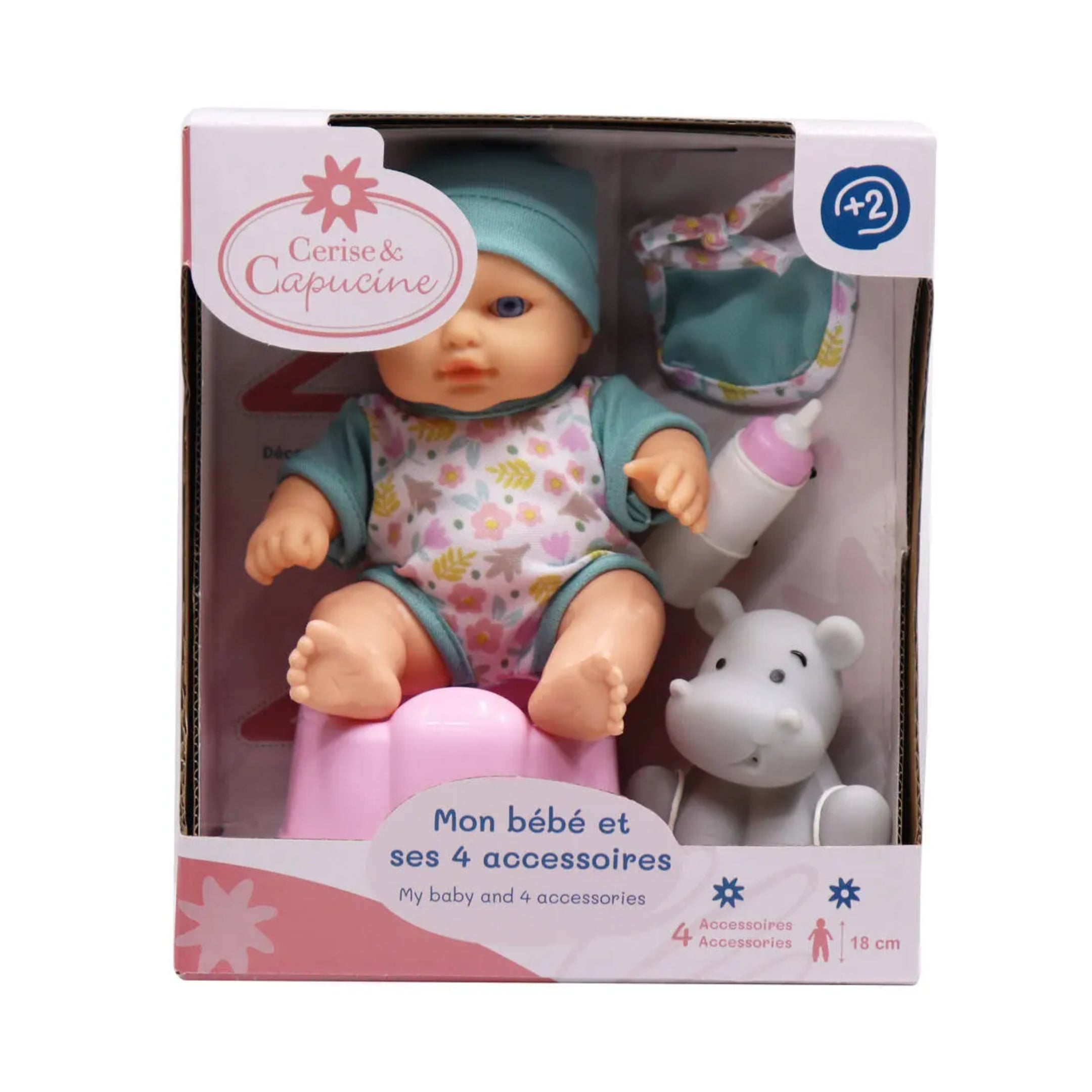 My Baby Doll With 4 Accessories Cerise & Capucine